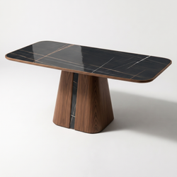 Дизайнерский стол ТОТЕМ walnut Sahara Noir