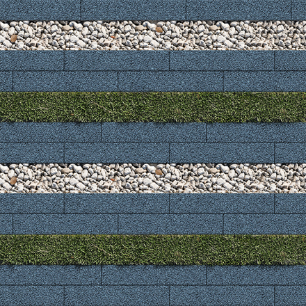 Тротуарная плитка ГАЗОННАЯ РЕШЕТКА - Гранит Синий