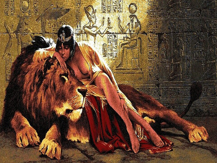 Гобеленовая картина "D. КЛЕОПАТРА" в багетной раме, Россия.