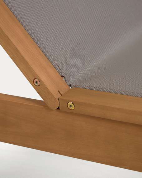 Шезлонг Caterin зеленый, массив эвкалипта