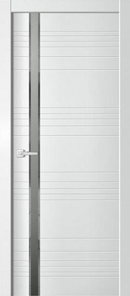 Межкомнатная дверь Двери Гуд Onyx 31 (зеркало с фацетом) Белый бархат