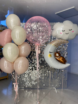 Воздушные шары на выписку дочери месяц/пупс/малыш №10