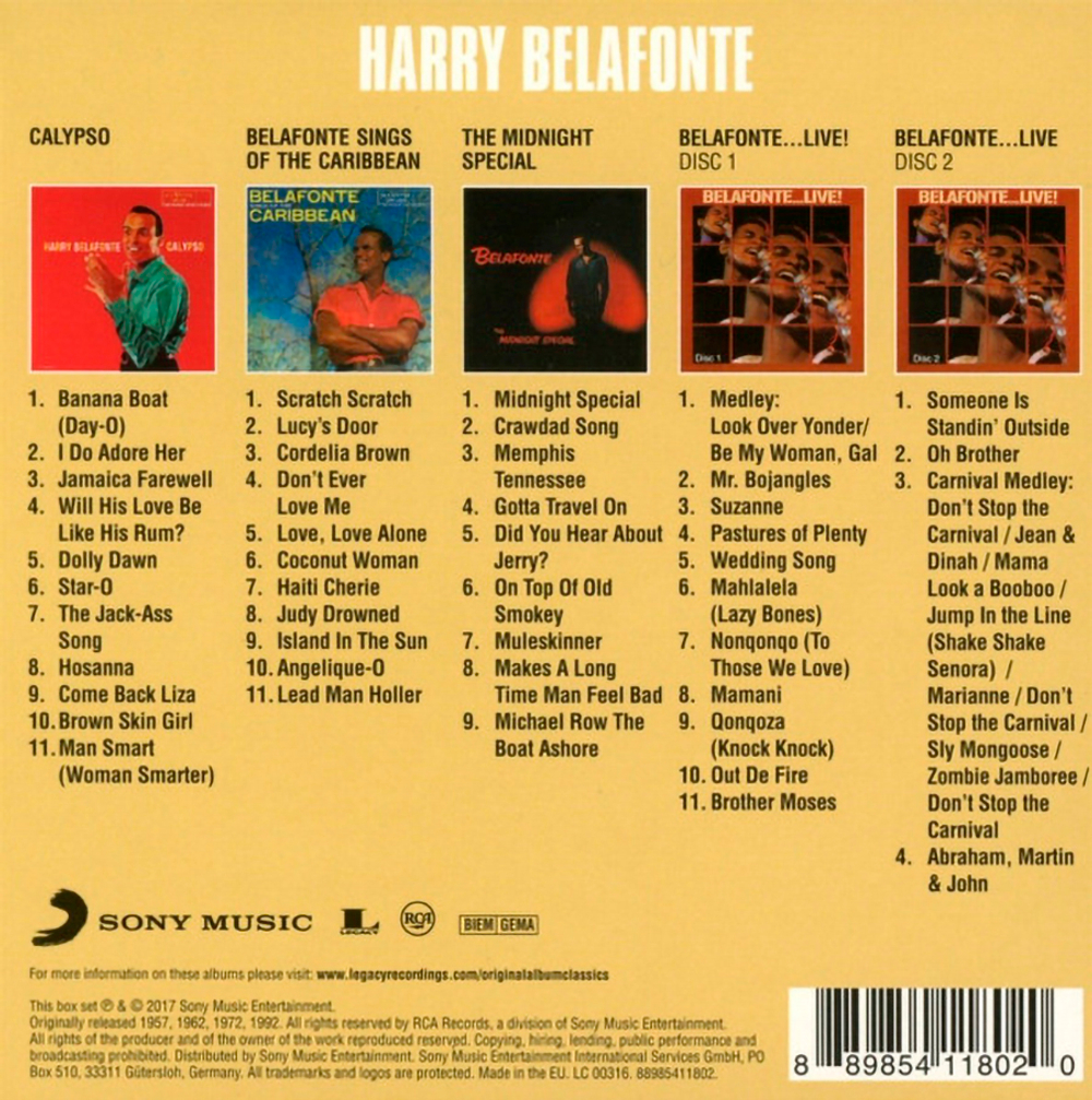 Harry Belafonte / Original Album Classics (5CD)