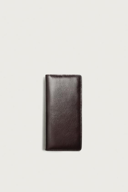 ZARA КОЖАНЫЙ КОШЕЛЕК XL, КОРИЧНЕВЫЙ