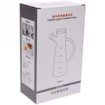 Бутылка стеклянная для специй 500мл «Хай-Тек» с бамбуковой крышкой