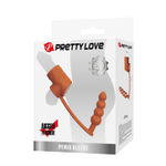 Телесная насадка на пенис и мошонку с анальным стимулятором Rilley (Цвет: телесный)