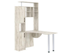 Стол компьютерный 14 крафт серый