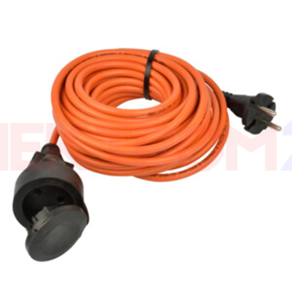 UG /UCK-1N/2x1,00/10M/O IP44 ORANGE Удлинитель силовой в бухте, б/з, 1гнездо, 10м (ПВС 2х1,00), 10A. Оранжевый. TМ Uniel