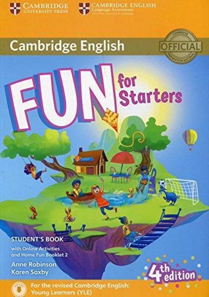 Fun for Starters 4th Edition Student&#39;s Book with Online Activities with Audio and Home Fun Booklet 2