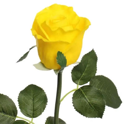 Цветок искусственный «Natur» 50см Розочка желтая