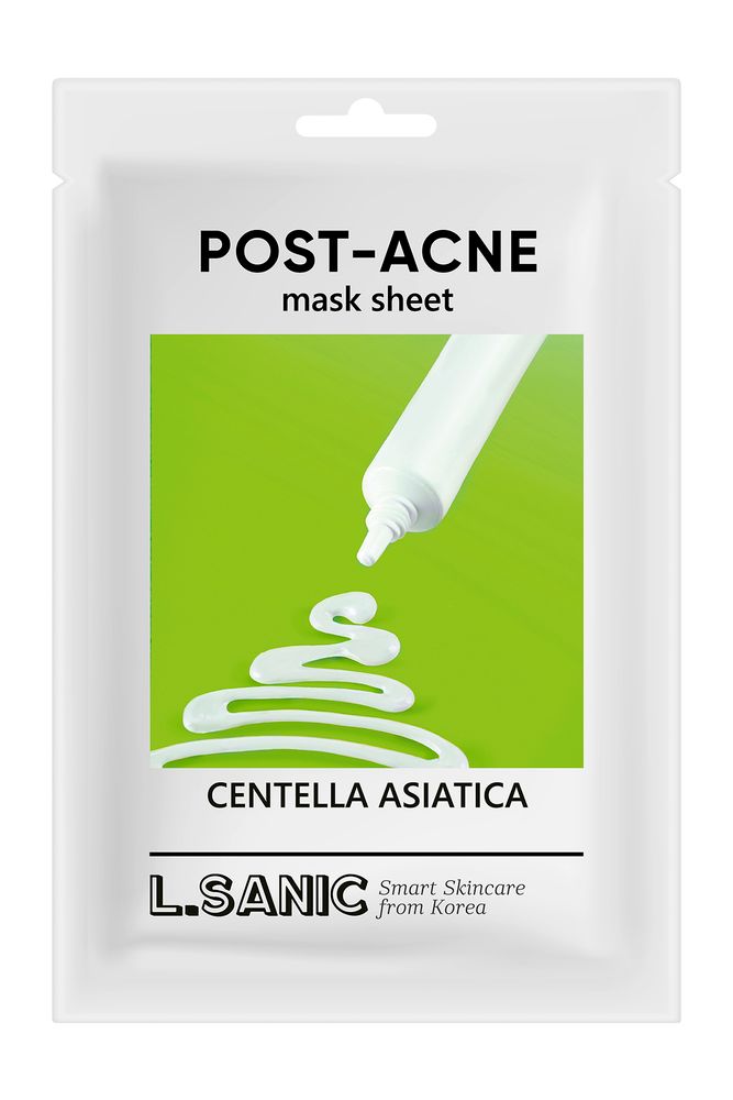 Тканевая маска с экстрактом центеллы азиатской для проблемной кожи L.SANIC Post-Acne Mask Centella A