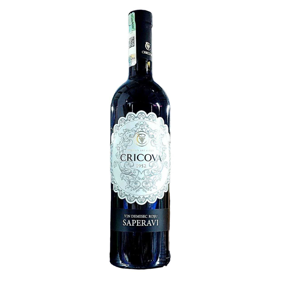 Вино Cricova Saperavi красное полусухое 0,75 л
