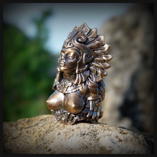 Бусина "Акатава - Та, Которая Грезит" для темляков бронза