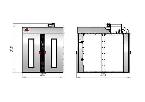 Шкаф расстойный электрический Восход Бриз–464П