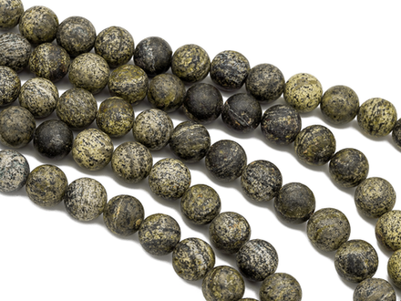 Нить бусин из змеевика 10мм