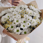 ХИТ Букет с полевыми ромашками и хризантемой