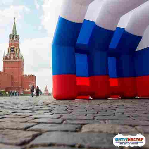 Надувная сцена для праздника «Русская душа», 5×3,5×3,5 м