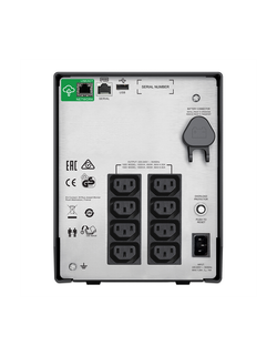 Источник бесперебойного питания APC Smart-UPS C 1000VA/600W, 230V, Line-Interactive, LCD (REP. SMC1000I), 1 year warranty