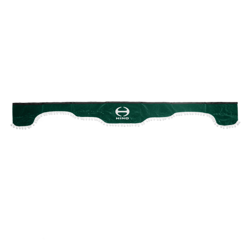 Ламбрекен HINO (флок, зеленый, белые шарики) 230см