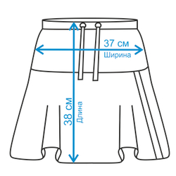 Юбка для девочки, модель №2 (с прямой кокеткой), рост 116 см, фуксия