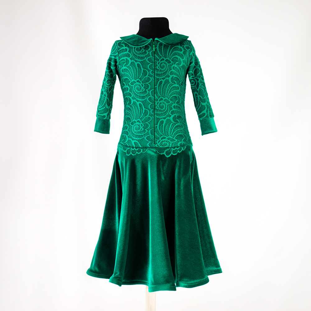 зеленое платье для танцев