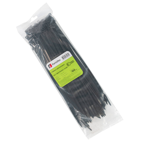 Стяжка нейлоновая КСС «MULTILOCK» 5х300 (черн) (100шт) Fortisflex