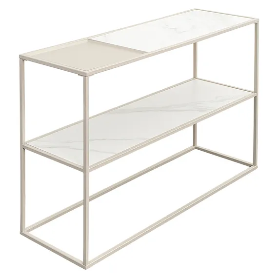 Стол консольный Mayen, 120х35х76 см, белый/бежевый