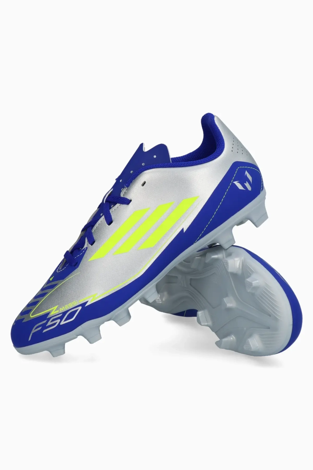 Бутсы adidas F50 Club Messi FG/MG Junior - серебряный