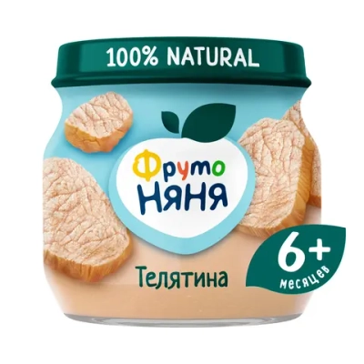 Фрутоняня пюре Мясное Телятина 80г