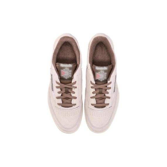 reebok Club C Кроссовки для скейтбординга Низкие Топы Овсяные Унисекс