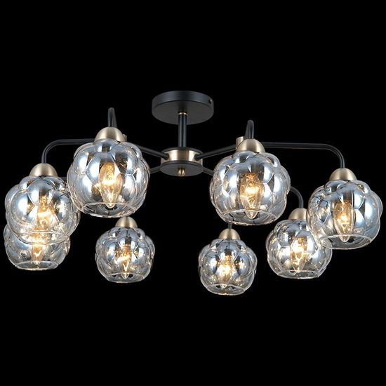 Люстра потолочная ILLUMICO E14 IL0447-8CSQ-79 BK