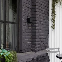 ULU-S55B-2x3W-3000K+4000K+6000K IP65 BLACK Светильник светодиодный уличный. Архитектурный накладной. С переключателем цвета свечения. Теплый3000K-Белый4000K-Дневной6000K. Корпус черный. TM Uniel