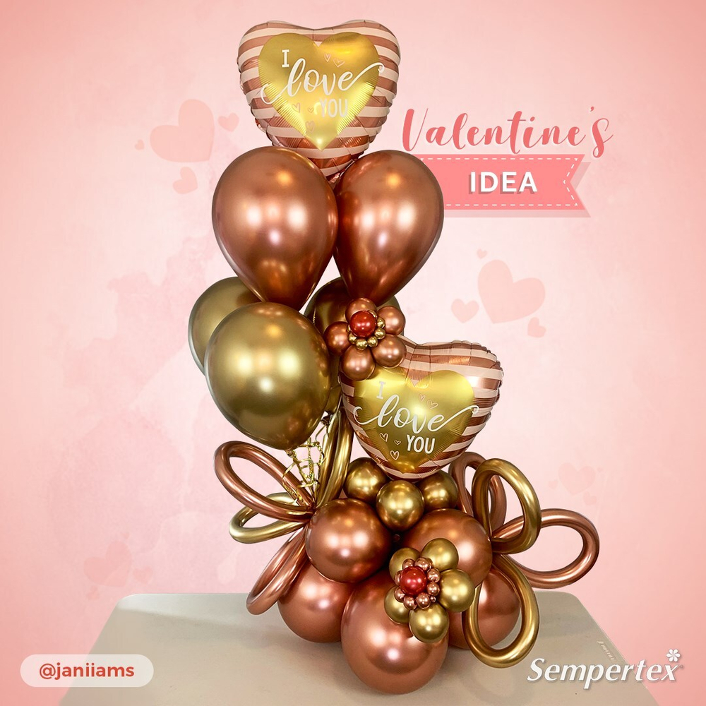 Шар 5" хром розовое золото, (Зеркальные шары) / Reflex Rose Gold 968