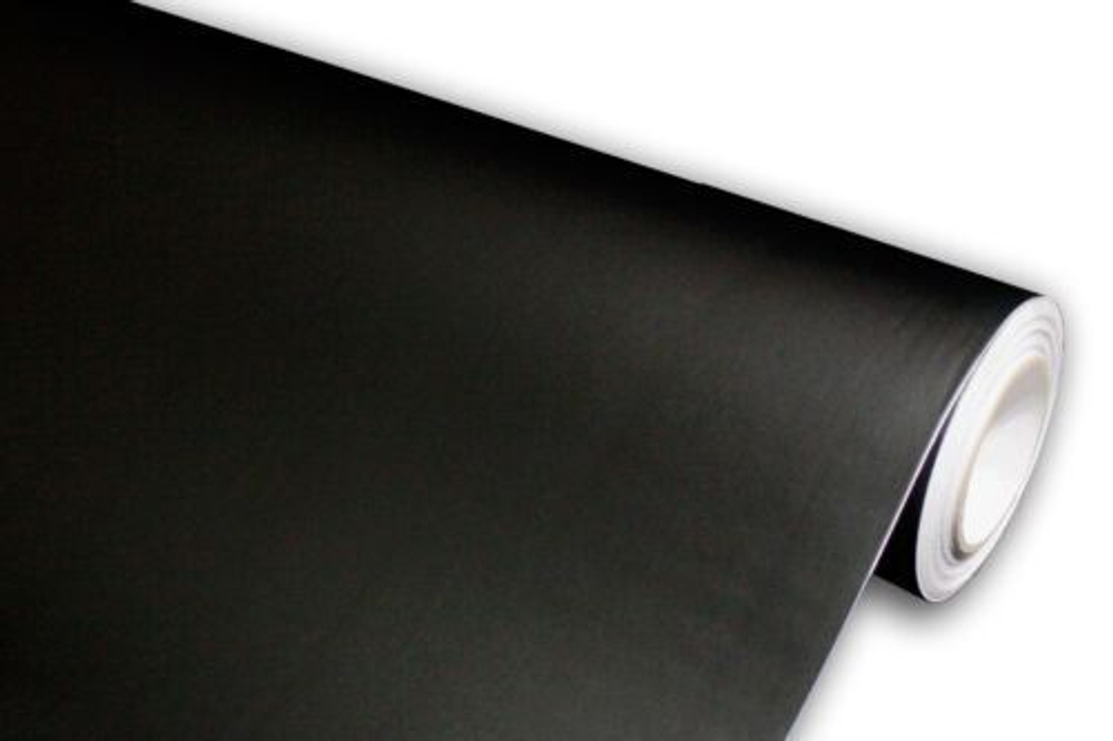 Черная матовая виниловая пленка PET Matte Black 1,52*1м.