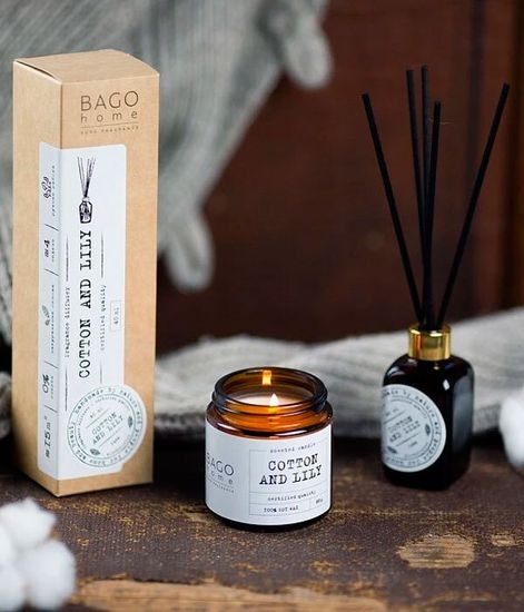 Хлопок и лилия, ароматический диффузор, Bago home