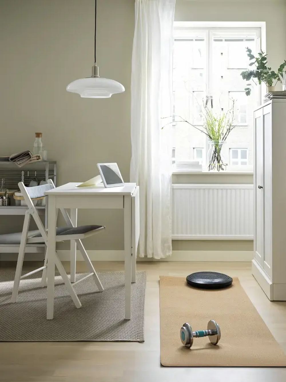 Стол с откидной столешницей - IKEA IDANÄS/IDANAS, 51/86х96х75 см, ИДАНЭС ИКЕА, белый