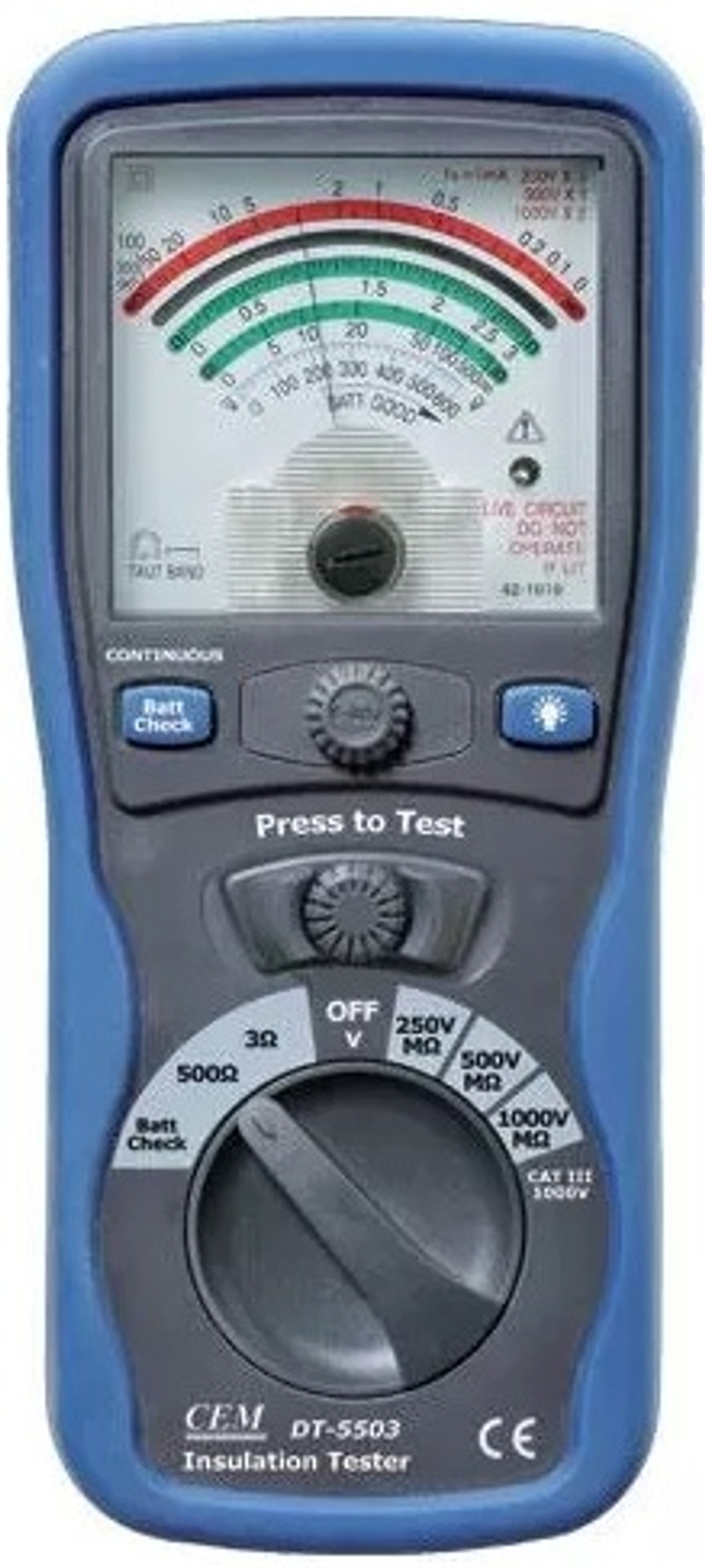 Измеритель сопротивления изоляции CEM DT-5503
