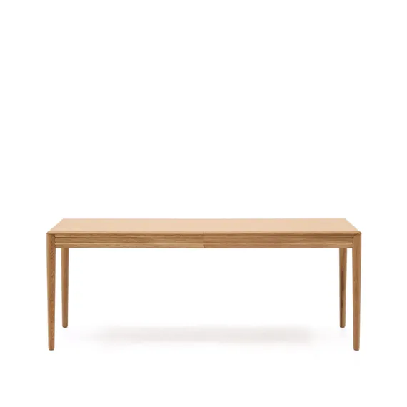 Раздвижной стол Lenon из натурального массива дуба и шпона 200(280)x90