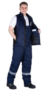 Жилет утепленный "Байкит", т.синий/черный