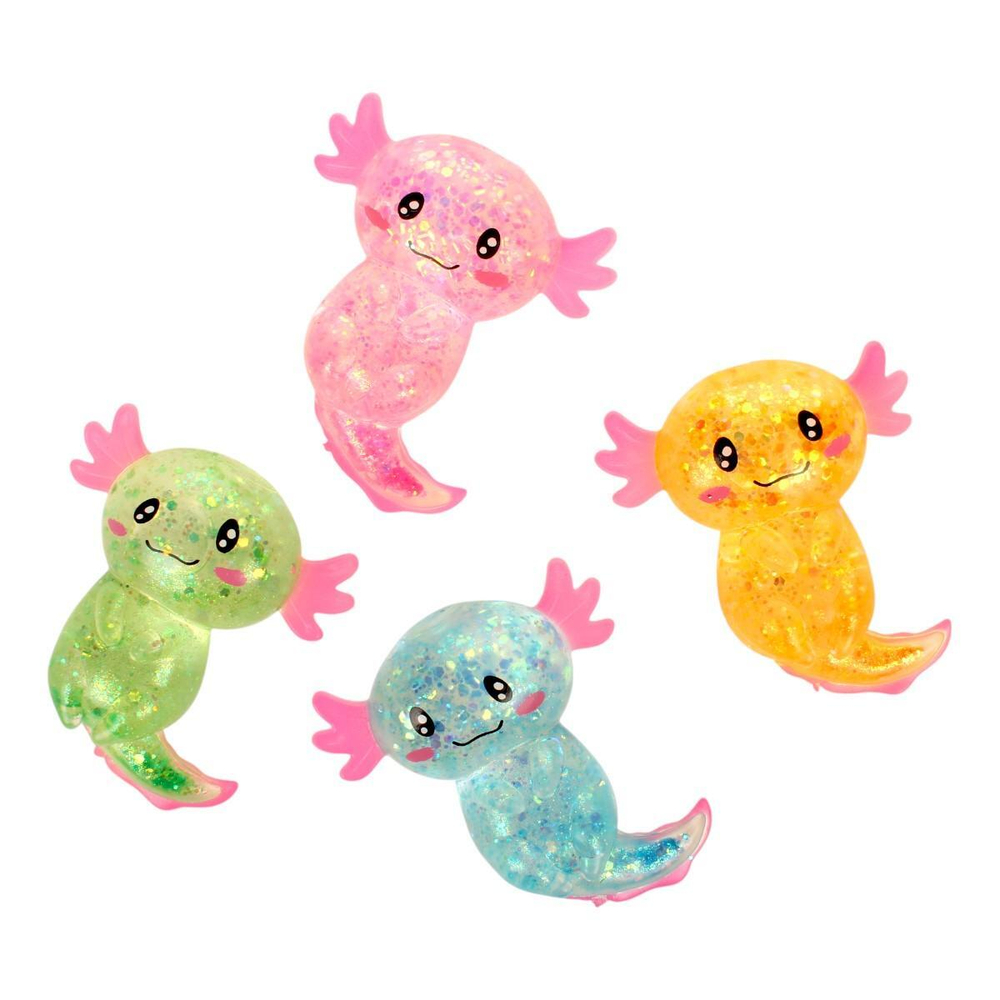 Мякиш с блестками сказочное животое, 4 цвета , с-30388