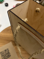 Коробка подарочная, 20х12х30, для хранения вещей, с ручками, деревянная, Dipriz