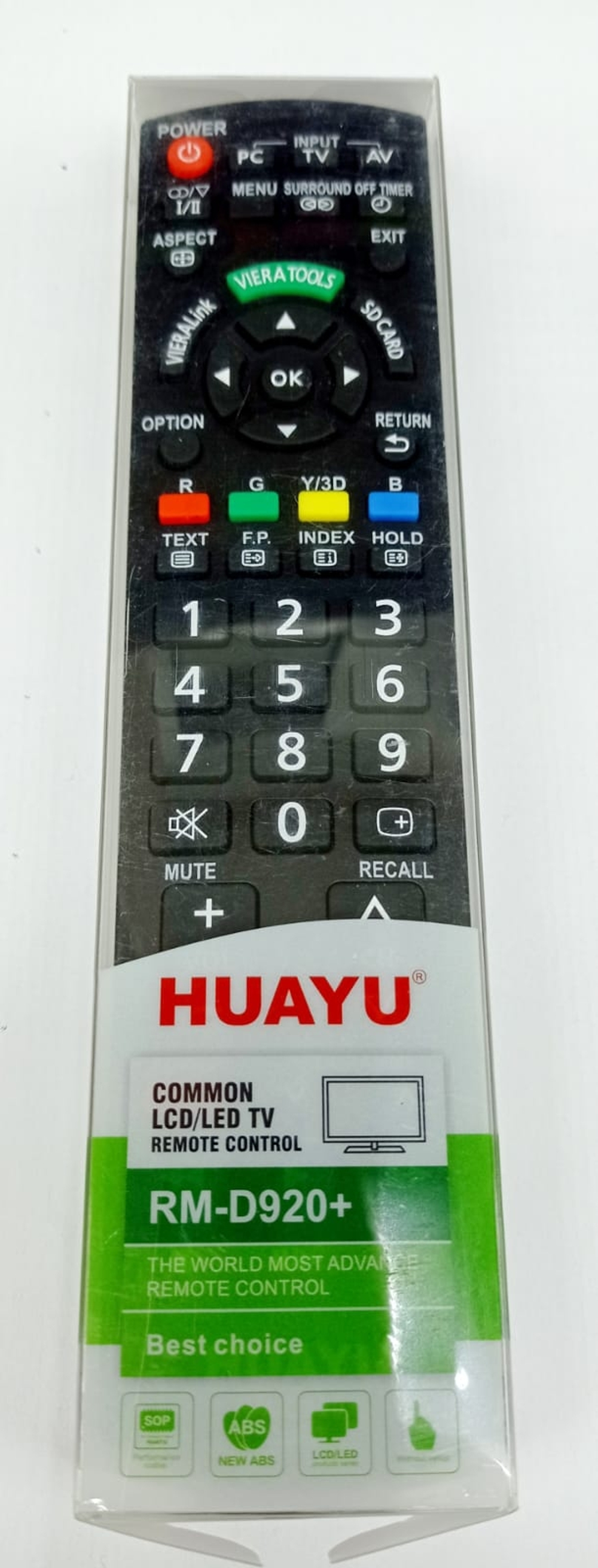 Пульт универсальный HUAYU PANASONIC RM-920+ LCD/TV+3D
