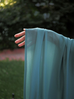 хиджаб шарф темно зеленый шифон