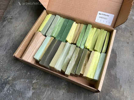BOXSET GREEN 01 (5 кг) - набор смальты в кирпичиках
