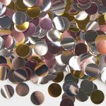 Конфетти фольга Круг, Ассорти Делюкс, Металлик, 1 см, 50 г.