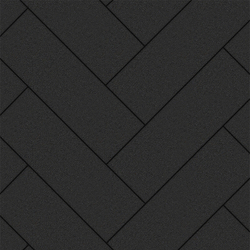 Тротуарная плитка ПРЯМОУГОЛЬНИК 600х200 мм - Стандарт Черный