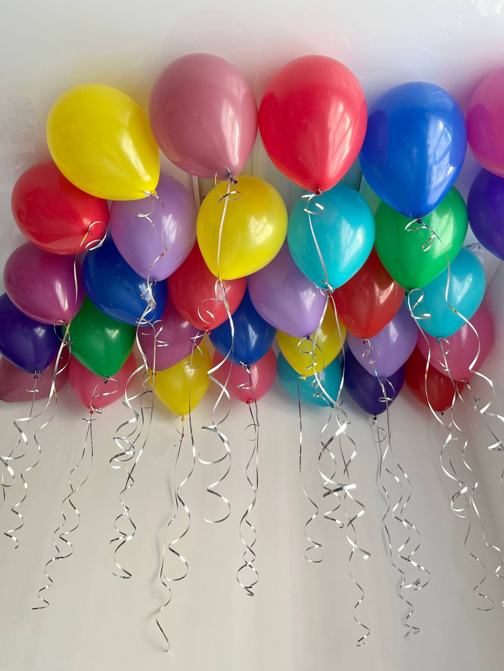 разноцветные воздушные шары под потолок, 30 шт №3449