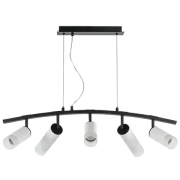 Подвесной светильник 5*GU10 LR7353638621 чёрный/белый Rullo Lightstar