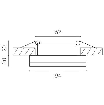 Встраиваемый светодиодный светильник 9W 3000K 070762 черный Maturo Lightstar