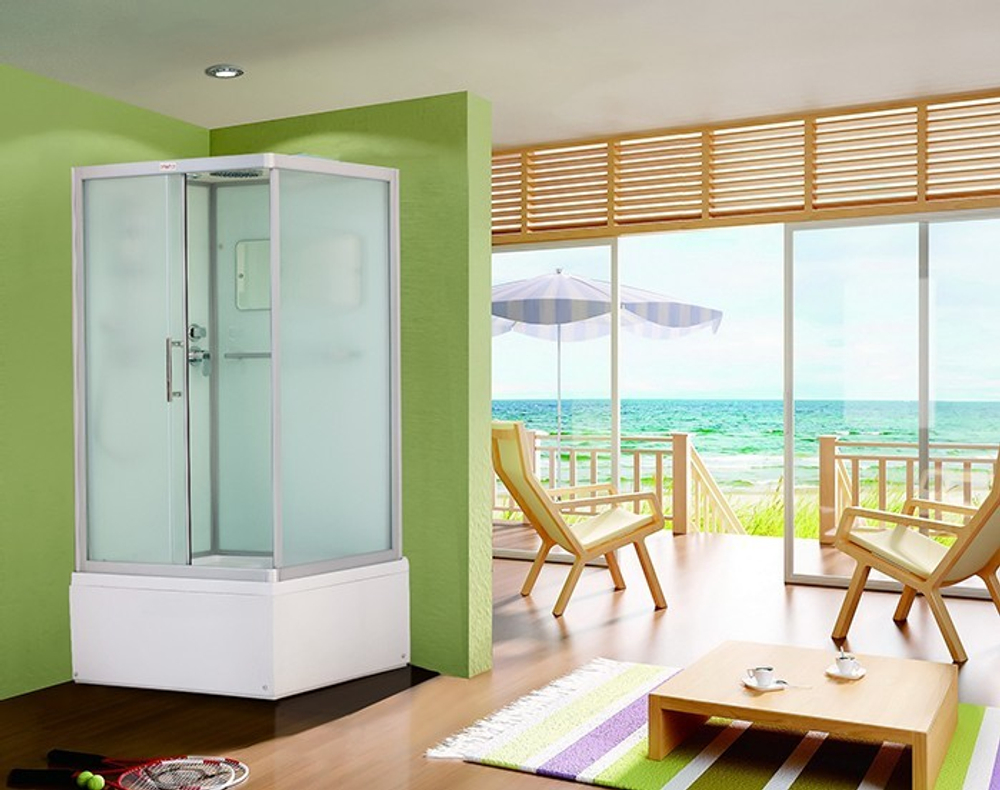 Душевая кабина Esbano (Эсбано) EST-108CKRB L, с высоким поддоном, 100x80x210